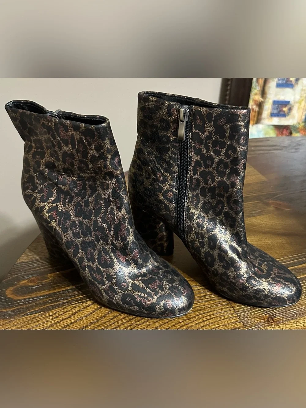 Neiman Marcus Leopard print boots